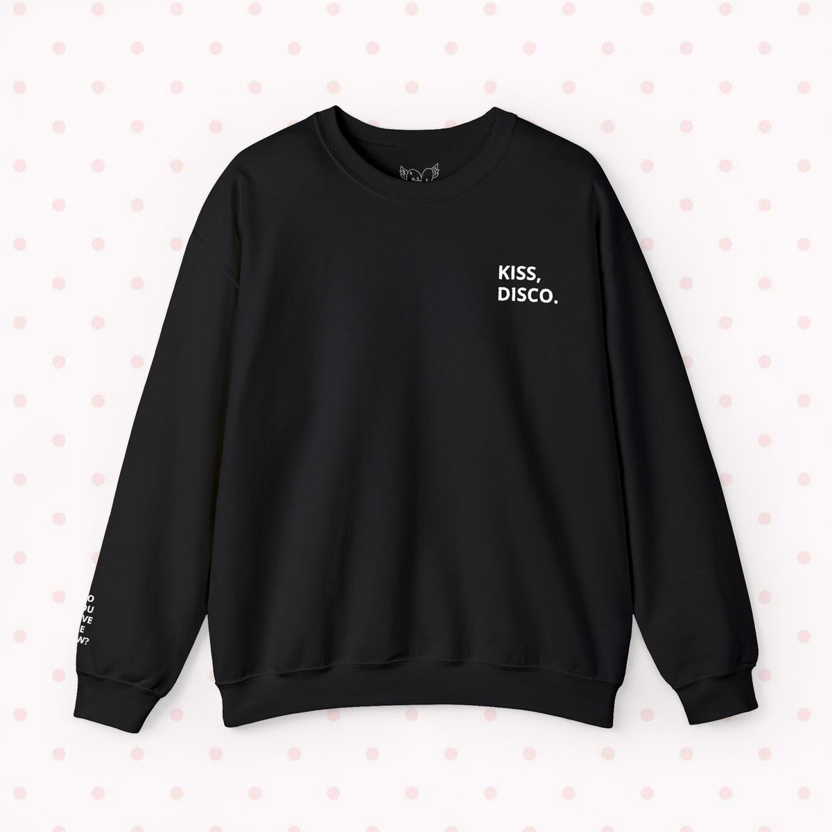 DISCO Heavy Blend™ Black/Royal Embroidered Crewneck