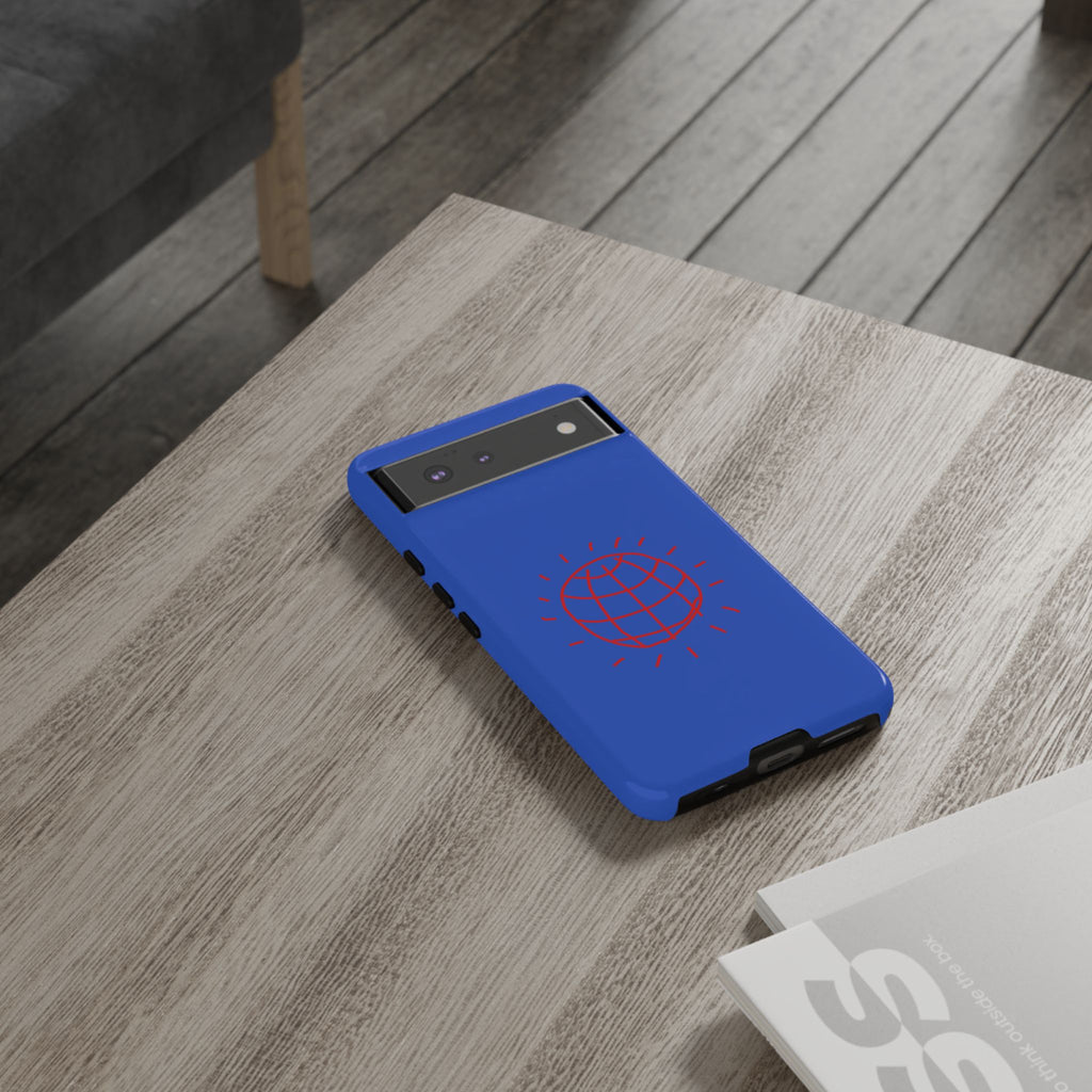DISCO BALL Tough Phone Case BLUE