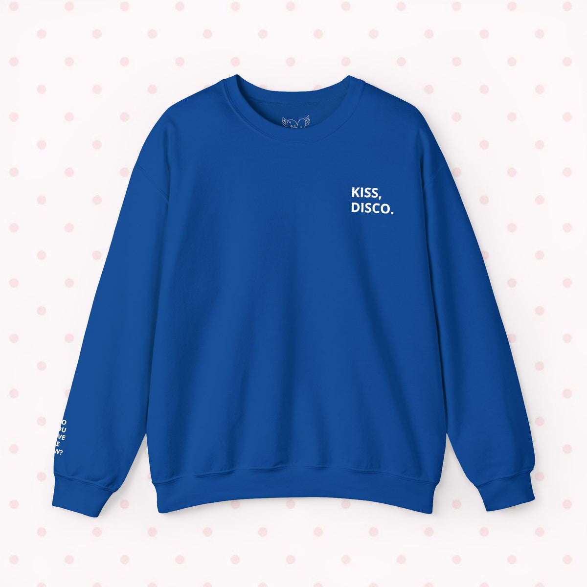DISCO Heavy Blend™ Black/Royal Embroidered Crewneck